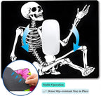 Cool Funny Skull Custom Mouse Pad with Non-Slip Rubber, Small Square Design for Wireless Laptop & Computer Mouse Pads for Desk, 9.5 x 7.9 inch Smooth Surface for Gaming & Office