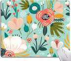 Mouse Pad, Cute Abstract Floral Mouse Pad for Women, Washable Square Cloth Mousepad for Office Laptop, Non-Slip Rubber Computer Mouse Pads for Wireless Mouse, Personalized Mouse Pads for Desk