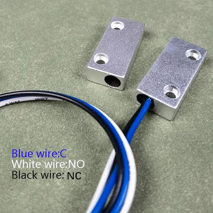 Rolling Door Contact Magnetic Reed Switch Alarm with 3 Wires for N.O./N.C. Applications MC-51