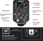 AODELAN TTL Wireless Flash Trigger for Canon Cameras, Support 1/8000s HSS Function; Replace P-rofoto Air Remote TTL-C
