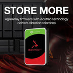 Seagate IronWolf 12TB NAS Internal Hard Drive HDD – CMR 3.5 Inch SATA 6Gb/s 7200 RPM 256MB Cache for RAID Network Attached Storage (ST12000VNZ008/ST12000VN0008)