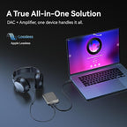 KHADAS Tea Portable Headphone Amplifier,DAC Magnetic Amplifier Bluetooth 5.0 HiFi Hi-Res USB DAC 32bit/384KHz, 1160mAh Battery ESS ES9281AC Pro Qualcomm QCC5125 LDAC/aptX HD, PCM, DSD, MQA(Grey)