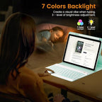 OYEEICE for iPad 9th Generation Case with Keyboard - Backlit Wireless Detachable Folio Cover with Pencil Holder for iPad 9th/8th/7th Gen, iPad Pro 10.5" & iPad Air 3rd Gen - Green