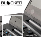 Webcam/Camera Vinyl Covers | 57 Low-Tack Reusable Webcam Sticker | 3-Sizes | Black 57-Pack (Ultra Glossy)