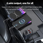 Mini Retractable Car Charger, 87W Car Accessories Adapter for iPhone 16 USB C Charger Fast Charging, Travel Essentials Gifts for Women Men, Road Trip Essentials for iPhone 16e 16 15 14 13 12