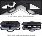 14 15 Inch Waterproof Laptop Sleeve Men Women TSA Briefcase for MacBook Pro 14 M4/M3/M2/M1, Macbook Air 15 M4/M3, Dell Inspiron 14/XPS 15, Lenovo Acer HP ASUS Chromebook 14 Carring Case, Black