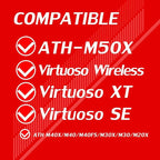 Protective Headband Cover for ATH M Series - Compatible with Virtuoso XT, SE, Wireless, M50X, M50XBT, M50, M40X & More