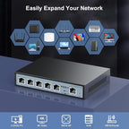 SODOLA 2.5Gb Easy Web Managed Switch, 2x10GBase-T Ports and 4x2.5GBase-T Ports, Full RJ45 Managed Ethernet Switch with Link Aggregation,VLAN,IGMP, 2.5G 10G Network Home-lab Switch