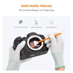 K&F Concept APS-C Sensor Cleaning Kit, Digital Camera Lens Cleaner - 20ml Cleaner, Gloves & 10 X 16mm Double-Tipped Swabs for APS-C Type CMOS & CCD Sensors