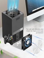 2 Packs AmRunJe 120mm x 25mm USB Cooling Fan 5V Brushless Dual Fan with Speed Controller for Computer Receiver DVR Xbox AV Cabinet Projector Router
