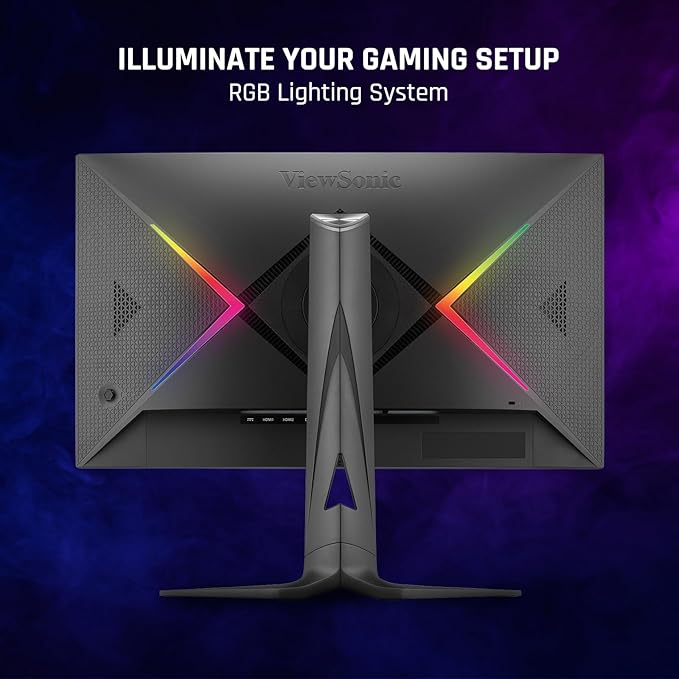 ViewSonic XG2536 25 Inch 1080p IPS Gaming Monitor with 280Hz, 0.5ms, FreeSync Premium, NVIDIA G-Sync Compatible, RGB Lighting, Advanced Ergonomics, HDMI, DP and 65W USB-C Inputs