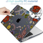 MEEgoodo Case for MacBook Air M4/M3/M2 13.6 inch 2025 2024 2022, Fit Model A3240 A3113 A2681, Compatible with MacBook Air 13 inch, Laptop Hard Shell Case with Keyboard Cover, Clover