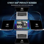 360° Privacy Screen for MacBook Air 13.6/13 Inch (2022-2025, M2, M3, M4), 4 Way Privacy Anti Glare Blue Light Filter Shield Film Anti Spy Laptop Protector for Mac 13.6In Computer