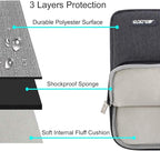 MOSISO Laptop Case 15 inch, 15 inch Laptop Sleeve Compatible with MacBook Air 15 M4 A3241 M3 A3114 M2 A2941 2025 2024 2023,Dell XPS 15,Polyester Vertical Computer Sleeve Bag with Pocket, Space Gray