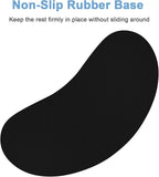 Dapesuom Mouse Wrist Rest, Ergonomic Memory Foam Mouse Wrist for Computer Desk Mats Support, Hand Rest Pad Cushion for Gaming, Office, Laptop, Men, Women, Pain Relief & Easy Typing, Lake Green
