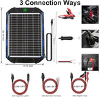 SUNER POWER 20W 12V Solar Battery Trickle Charger & Maintainer PRO, Built-in Intelligent MPPT Controller, Waterproof 12 Volt 20 Watt Solar Panel Charging Kits for Car Marine RV Trailer Boat Automotive