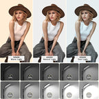 Desk Ring Light with Stand and Phone Holder, 3000K-6500K Dimmable Computer Ringlight for Laptop, Video Conference Light for Zoom Meeting, Video Calls, Webcam, Desktop Light for Video Recording