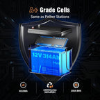 12V 314Ah LiFePO4 Lithium Battery Max. 4019Wh Energy, 15000+ Deep Cycles,100A BMS Lithium Iron Phosphate Rechargeable Battery Great for RV, Marine and Off Grid Applications, 2 PACK