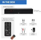 ZVOX Dialogue Clarifying Sound Bar With Patented Hearing Technology - AccuVoice TV Soundbar AV157 Titanium - Twelve Levels of Voice Boost - Home Theater Audio Speakers