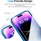 SMARTDEVIL 2 Pack Screen Protector for iPhone 14 Pro Max (6.9 Inch) Tempered Glass, HD Clear Film, Easy Installation, Dust-Free & Bubble-Free