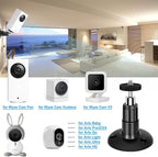 FastSnail Wall Mount Compatible with Wyze Cam Pan & Wyze Cam V3/Ring Camera, Adjustable Indoor Outdoor Mount for Wyze Cam Pan, Wyze Cam Outdoor, Wyze Cam V3/ArloPro/2/3/4/5//Ultra/Ultra 2 Pack Black