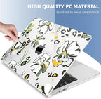 Mektron Compatible with M4 MacBook Air 15 inch Case 2025 A3241 2024 2023 M3 A3114 A2941 M2 Liquid Retina Display Touch ID, Plastic Hard Case & Keyboard Skin & Screen Protector - Abstract Floral C346