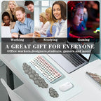 Gel Cloud Keyboard and Mouse Wrist Rest, Cute Wrist Support and Arm Support Keyboard Rest for Keyboard and Mouse Typing Pain Relief，Suitable for Office/Computer/Laptop/Gaming (Gray)