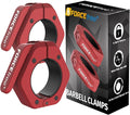 Barbell Clips (Pair), Barbell Clamps, Quick Release Olympic Barbell Clamps with Anti Slip TPR Grip, Barbell Collars for Secure Weightlifting & Powerlifting