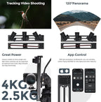 Accsoon Toprig S40 Motorized Camera Slider 40cm/16 App Wireless Control Carbon Fiber Dolly Rail Slider Support IME Lapse Photography