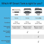 HP Smart Tank 7301 Wireless All-in-One Refillable Ink Tank Printer, Scanner, Copier with 2 years of ink included, Best for home office(28B70A)