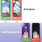 2 Pack Anti Blue Light Matte Screen Protector for iPhone 12 Pro Max 6.7-Inch Auto Dust Removal, No Bubbles, Tempered Glass Film, Easy Installation