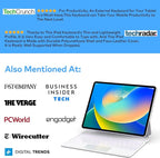Keyboard Case for iPad Air 13 (M3 2025 / M2 2024) and iPad Pro 12.9 inch 6th / 5th / 4th / 3rd Generation – Magic-Style Magnetic Keyboard Case with Multi-Touch Trackpad – Floating Cantilever Stand