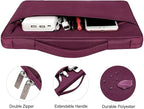 MOSISO Compatible with MacBook Air 13 inch Case 2025 2024 2023 2022 M4 A3240 M3 A3113 M2 A2681, Hard Shell&Sleeve Bag&Keyboard Skin&Webcam Cover&Screen Film for MacBook Air 13.6 inch, Burgundy