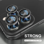 Choiche [3+1 for iPhone 14 Pro/iPhone 14 Pro Max Camera Lens Protector, 9H Tempered Glass Camera Cover Screen Protector Metal Ring Decoration Accessories (Black)