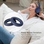 GEVO Ear Pads Cushions Replacement for Bose QC35 ii QC35, Earpads for Bose QuietComfort 35ii 35 Headphones with Protein Leather Noise Isolation Memory Foam (Blue)