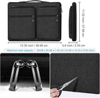 ZINZ Laptop Case 15 15.6 16 inches Sleeve Slim Briefcase Spill-Resistant Handbag for Most Popular 15" 15.6" 16" Notebooks，B01K01