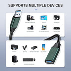 Kumiho 100FT USB 3.0 Extension Cable with Extension Chipsets Signal Booster Active Type A Male to A Female for PlayStation, Xbox, Keyboard, Mouse, USB Flash Drive, Printer, Camera and More