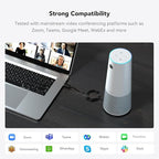 NUROUM C20(2nd Gen) HD Conference Webcam, 1080P Video Conferencing Camera with Microphone and Speaker, All in One Computer Camera for Desktop, 13ft Voice Pickup, AI Noise-Cancellation, USB Plug&Play