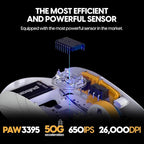 Pulsar x RRQ X2H Mini Wireless Gaming Mouse, Limited Color Edition, Ultra Lightweight 1.83 oz (52 g), Symmetrical, Optical Switch, 26000 DPI, PAW3395 Sensor (Mini, RRQ Edition)