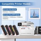 MYTONER 206A Toner Cartridges 4 Pack (with Chip) Compatible Replacement for HP 206A 206X for Color Pro MFP M283fdw M283cdw M282nw Pro M255dw M255nw M283 M255 M282 Printer W2110A W2110X High Yield