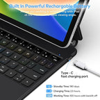 Keyboard Case for iPad 10th Generation 2022 & 11th (A16, 2025) – Magic-Style Keyboard with Multi-Touch Trackpad – Floating Cantilever Stand – Magnetic Case for iPad 10.9 inch 10th / 11th Gen.