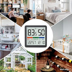 VOCOO Humidity Gauge Indoor Thermometer - Digital Indoor Humidity Sensor Room Thermometer with Temperature Humidity Monitor, Accurate Hygrometer Temp Meter for Home Greenhouse Wine Cellar