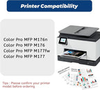 130A Toner Cartridge,Compatible Replacement for HP 130 A CF350A CF351A CF352A CF353A for HP Color Laserjet Pro MFP M177fw M176n M177 M176 Printer,Black Cyan Yellow Magenta,4 Pack