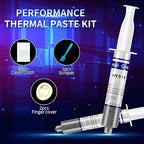 HY510-50g (25g*2) Thermal Conductivity: >1.93W/m-k CPU Thermal heatsink Paste Silicone Grease Compound Non-Conductive for pc CPU gpu PS4 50 Gram