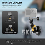 Neewer Magnetic Action Camera Car Mount Kit with Magic Arm Stand & Phone Holder Attachment Compatible with GoPro Hero 13 12 11 10 Go Pro Max DJI Action Insta360 iPhone 16 Pro Max S24 Ultra, GP-40