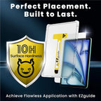 BELLEMOND Tempered Glass Screen Protector designed for iPad Air 13” (M3, 2025 / M2, 2024) - Anti Blue Light filter「EZ Guide」Alignment Kit for Flawless Installation, 10H Hardness - Designed in Japan