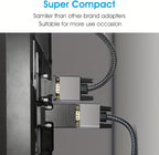 TECHTOBOX Active DVI to VGA Adapter, Uni-Directional DVI-D 24+1 to VGA Connectors, Gold-Plated,1080P Full HD Compatibility for HDTV, PC,Laptop, Monitor, Projector