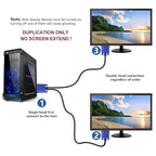 PASOW VGA Splitter Cable (No Screen Extension) 1 Male to 2 Male Dual Monitor Y Adapter 1080P Full HD for projectors, HDTVs, Monitors (5 Feet) - Only for Screen Duplication - Work for Identical Monitor