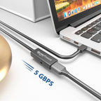 32ft USB C to USB A adapter cable OTG USB 3.0 type C male to Active USB type A female With extension chipset signal repeater - 32 Foot 10m- compatible with Macbook Apple Samsung Galaxy Dell