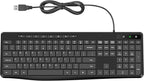 Wired Keyboard,Quiet Keyboard,Multimedia Usb Computer Keyboard,Silent Keyboardwith Low Profile Chiclet Keys,Large Number Pad,Spill-Resistant,Anti-Wear Letters,Full Size Keyboardfor Laptop,Desktop